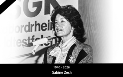 Die SGK NRW trauert um ihre ehemalige Landesvorsitzende Sabine Zech